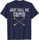 Just Call Me Cupid Shirt Retro Arrow Valentine Day T-Shirt - T-Shirt | Navy