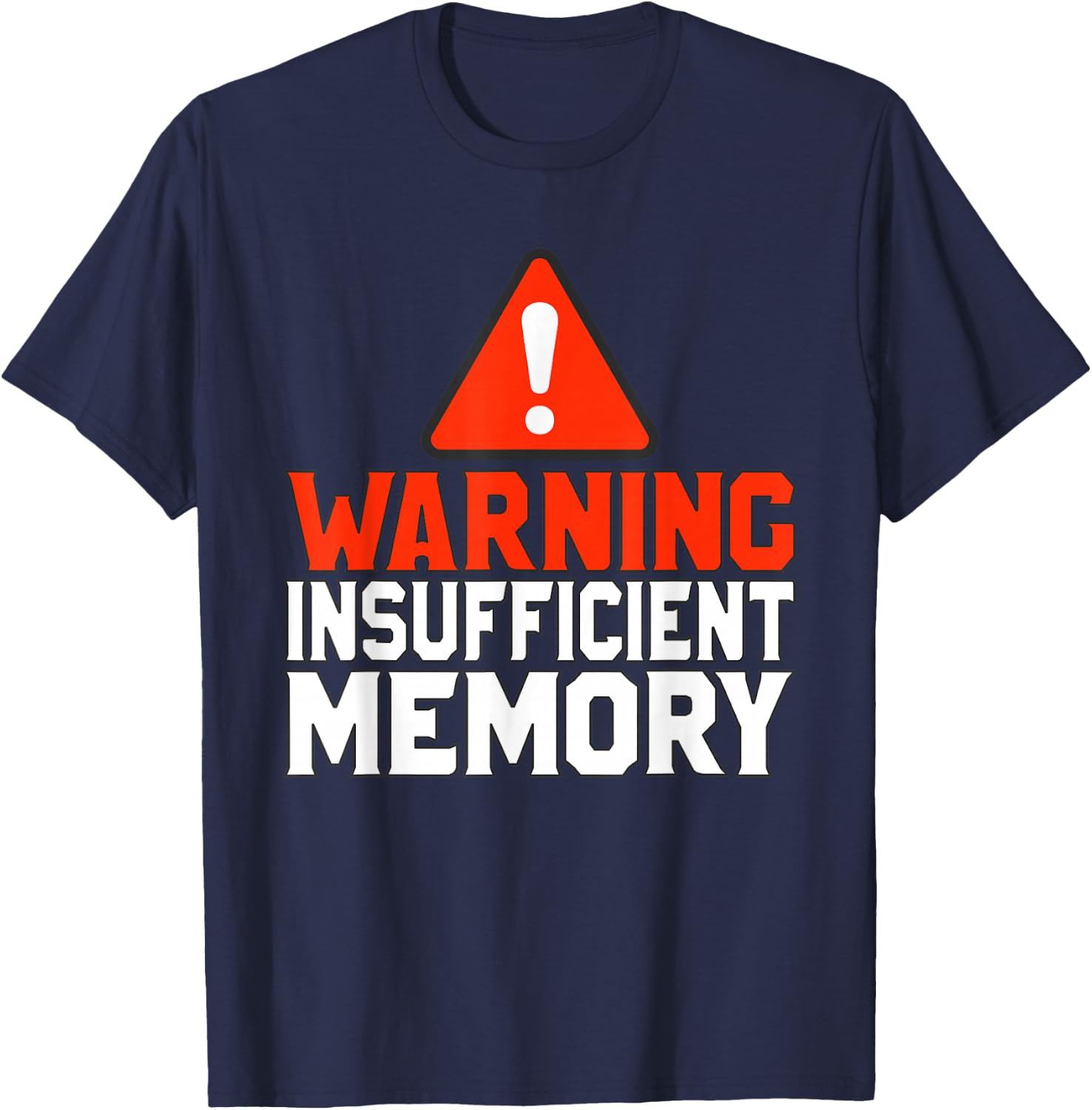 Warning information memory T-Shirt - T-Shirt | Navy