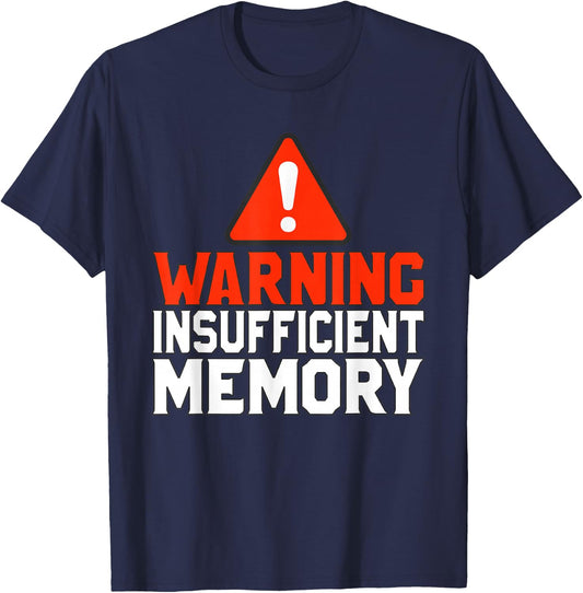 Warning information memory T-Shirt - T-Shirt | Navy