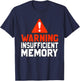 Warning information memory T-Shirt - T-Shirt | Navy