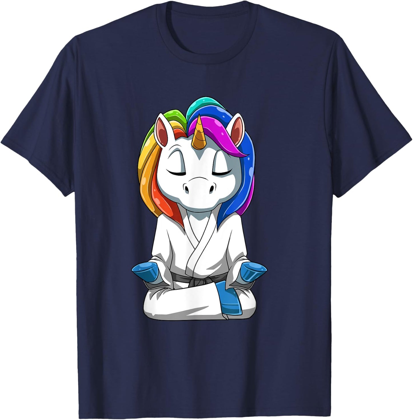 Cute BJJ Unicorn - Jiu Jitsu and Grappling T-Shirt - T-Shirt | Navy