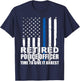 Retired Police Officer Time to Give It Arrest Novelty T-Shirt - T-Shirt | Navy