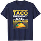 Taco Emergency Call 9 Juan Juan Funny Cinco de Mayo Mexican T-Shirt - T-Shirt | Navy
