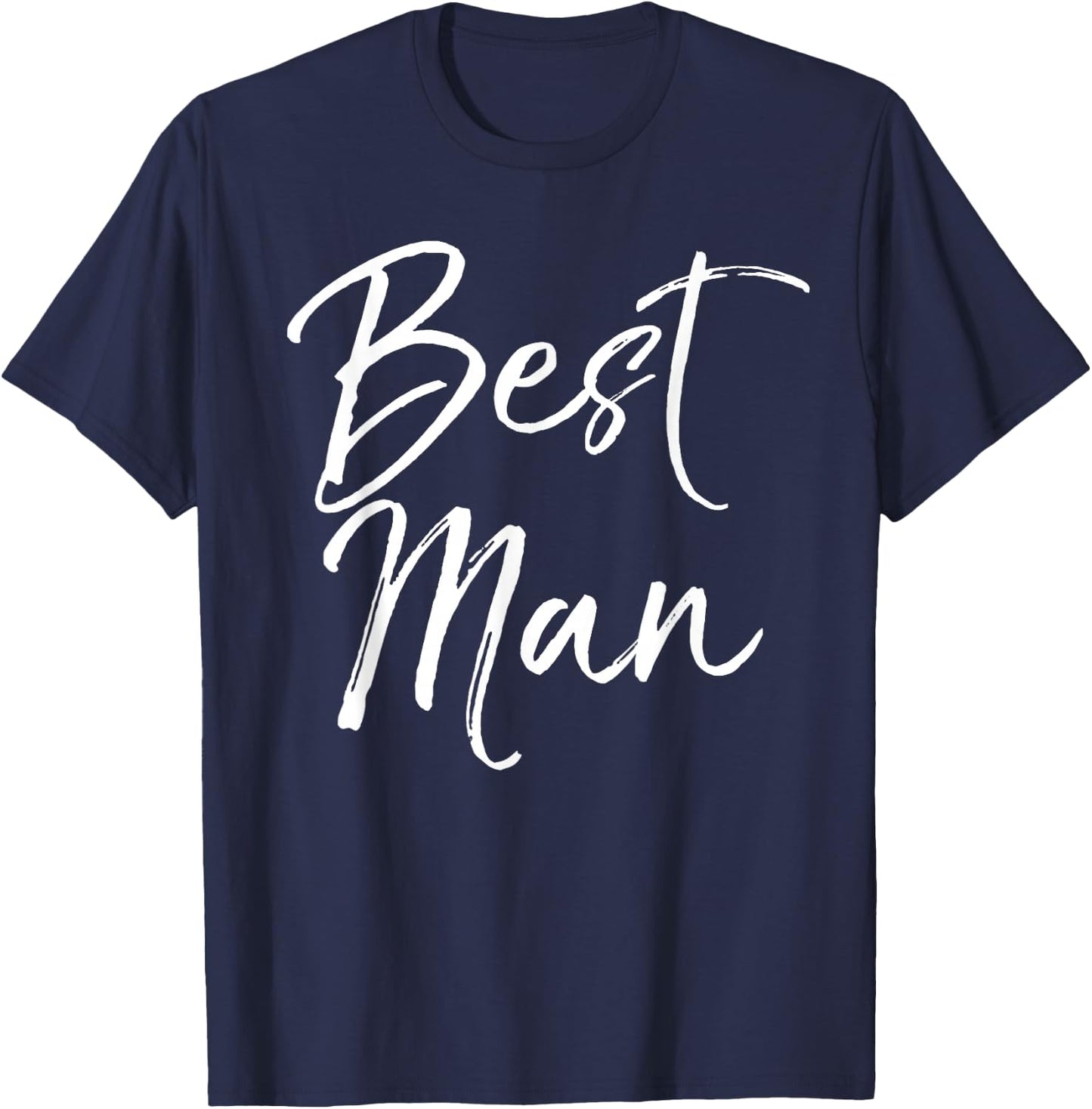 Wedding Bridal Party Gift Groomsmen Best Man T-Shirt - T-Shirt | Navy