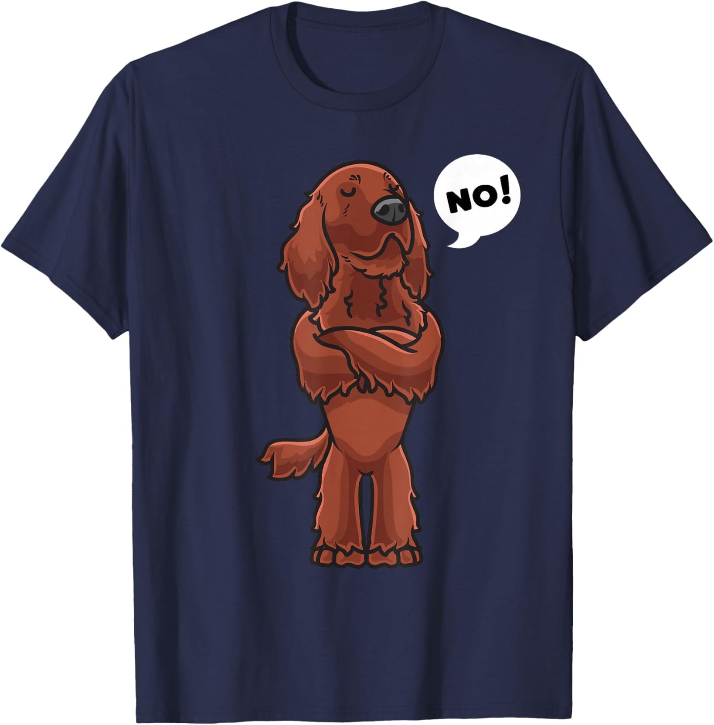 Stubborn Irish Setter Dog Women Kids T-Shirt - T-Shirt | Navy