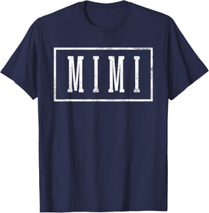 Mimi - Sleek Framed Design Mother's Day Mimi T-Shirt - T-Shirt | Navy