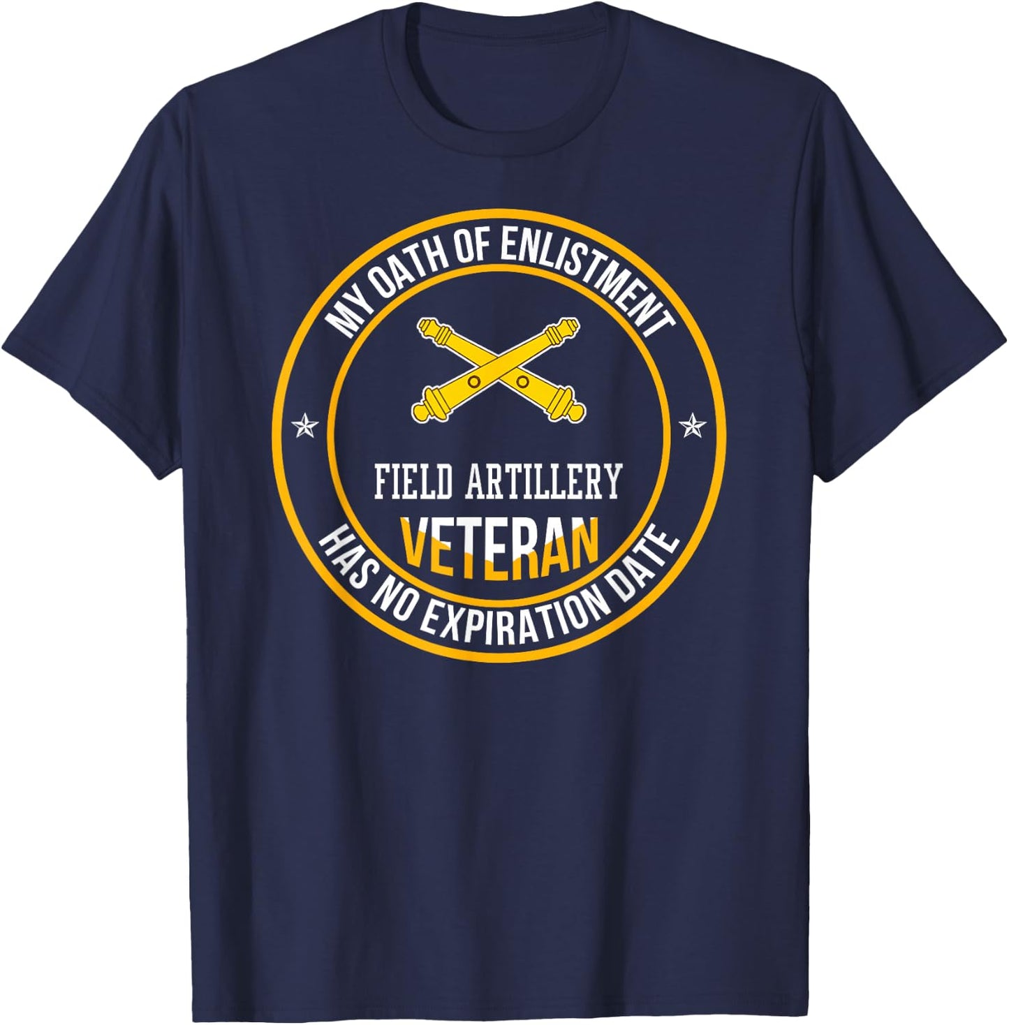 Field Artillery Veteran My Oath Of Enlistment Military Xmas T-Shirt - T-Shirt | Navy