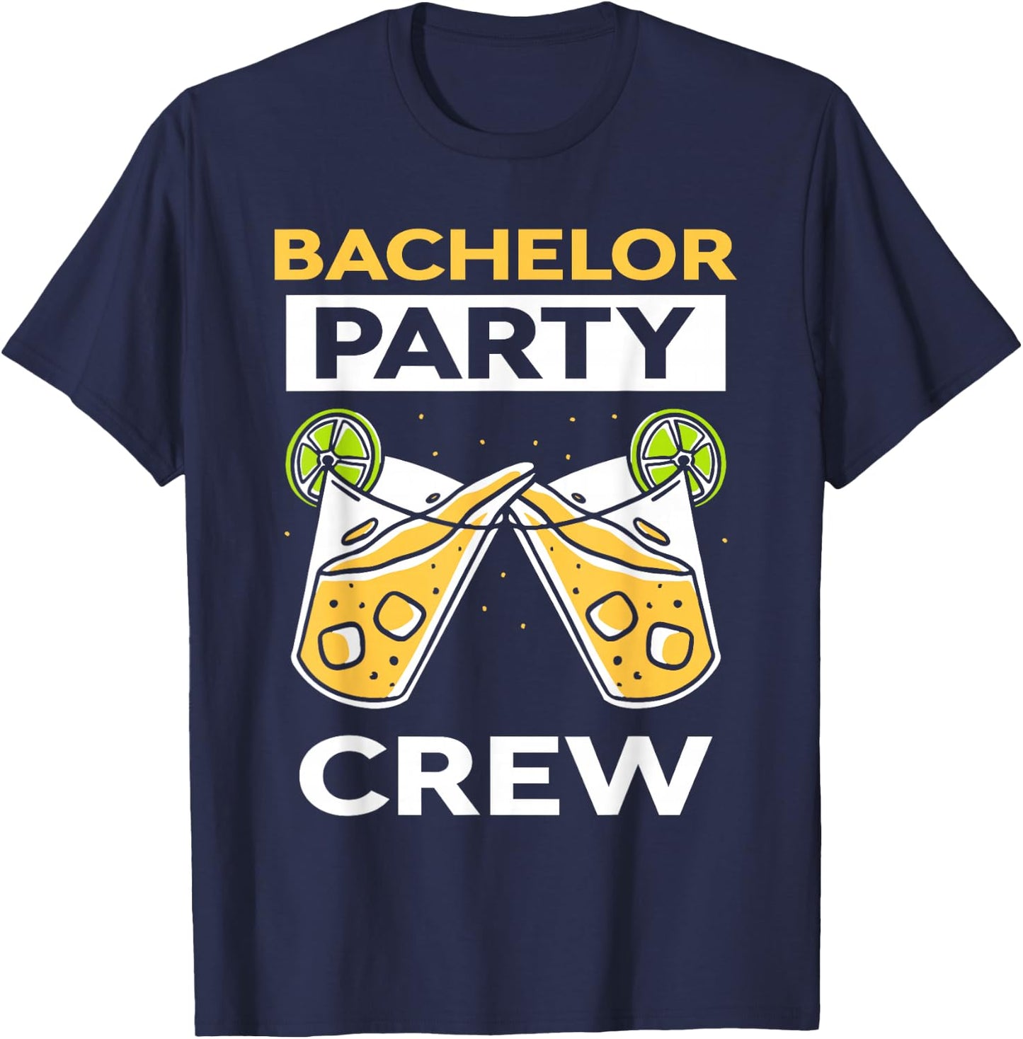 Bachelor Party Crew Bride Groom Team T-Shirt - T-Shirt | Navy