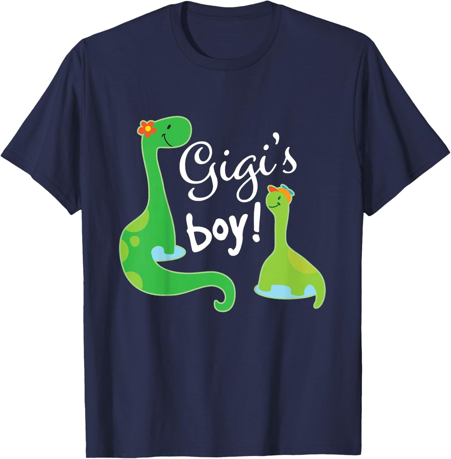Kids Gigi Boy Grandson Dinosaur T-Shirt - T-Shirt | Navy