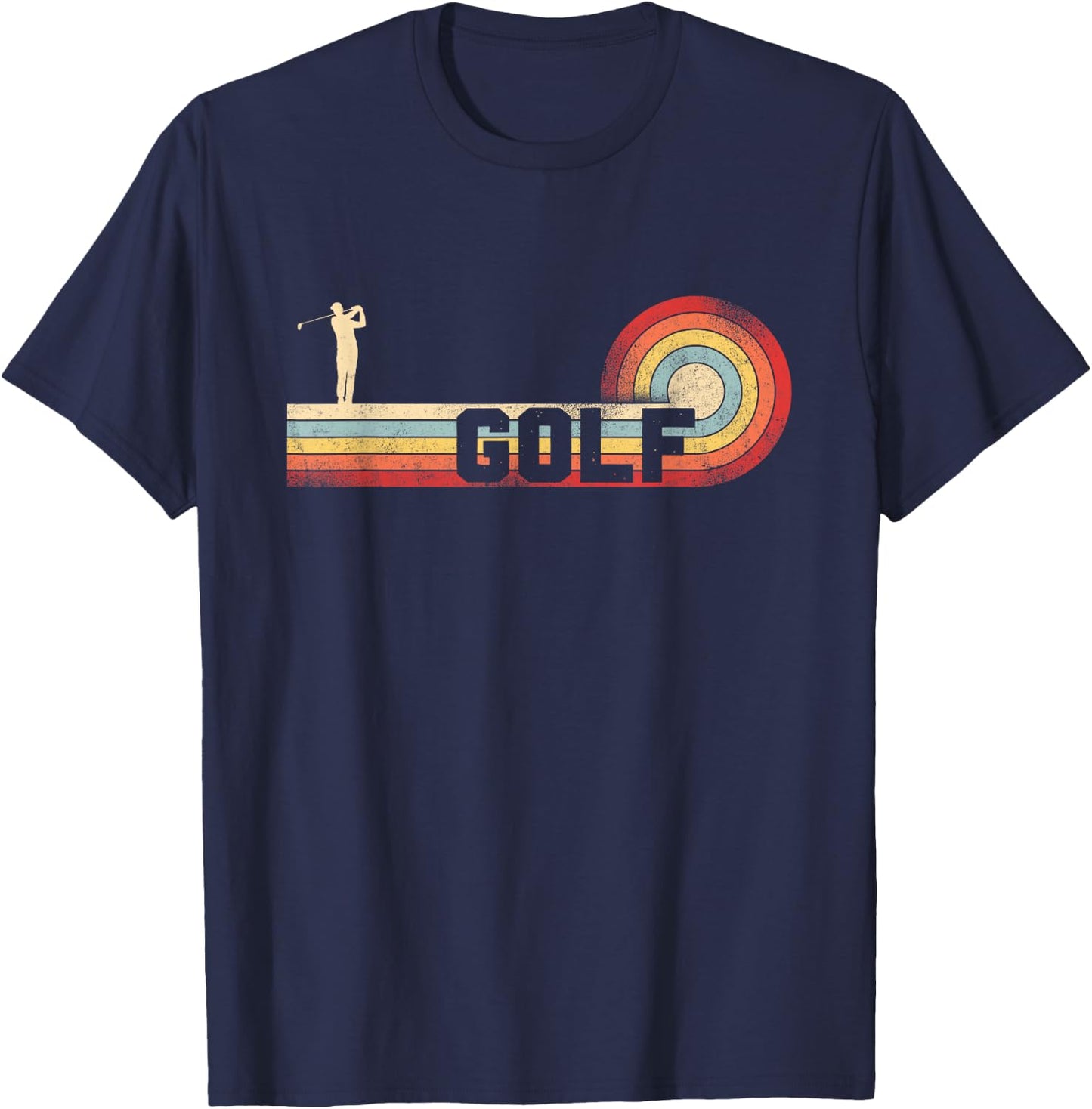 Golf Retro Vintage Golf T-Shirt - T-Shirt | Navy