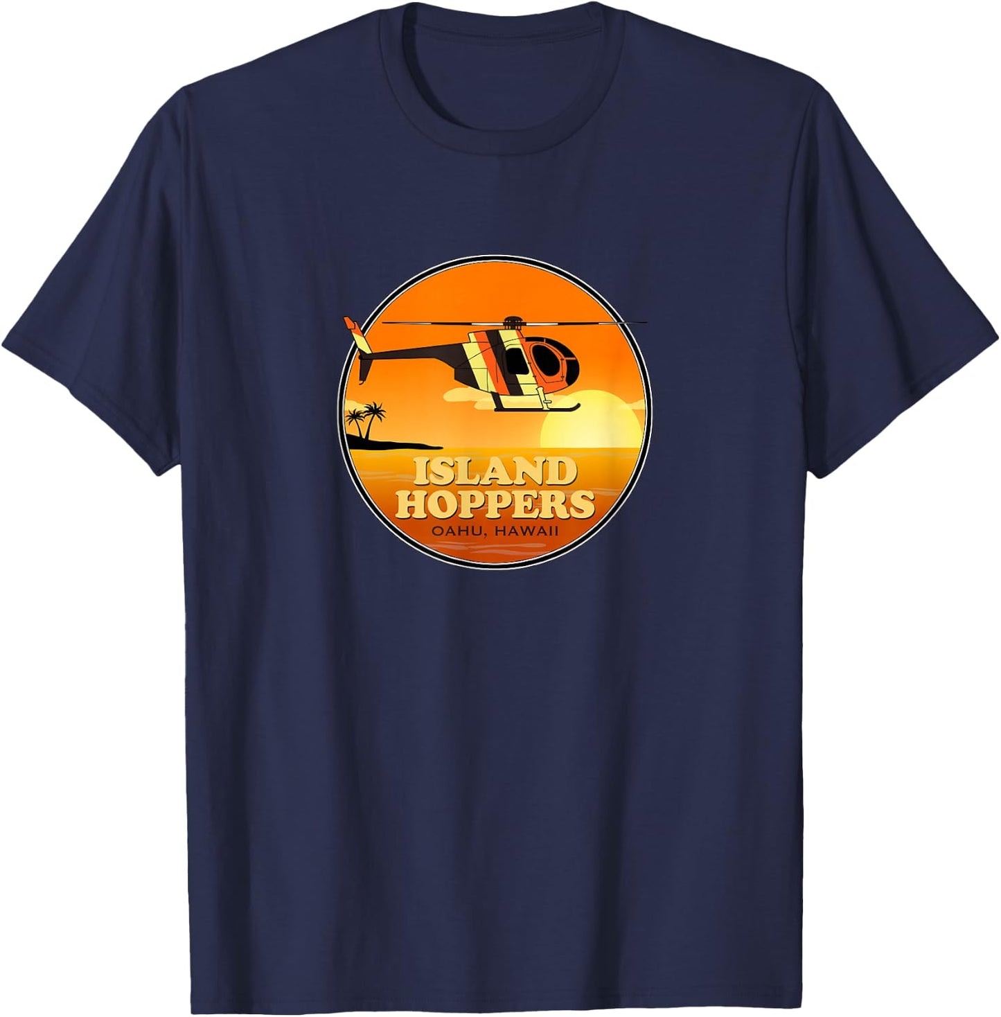 Island Hoppers Classic 80's TV T-Shirt - T-Shirt | Navy