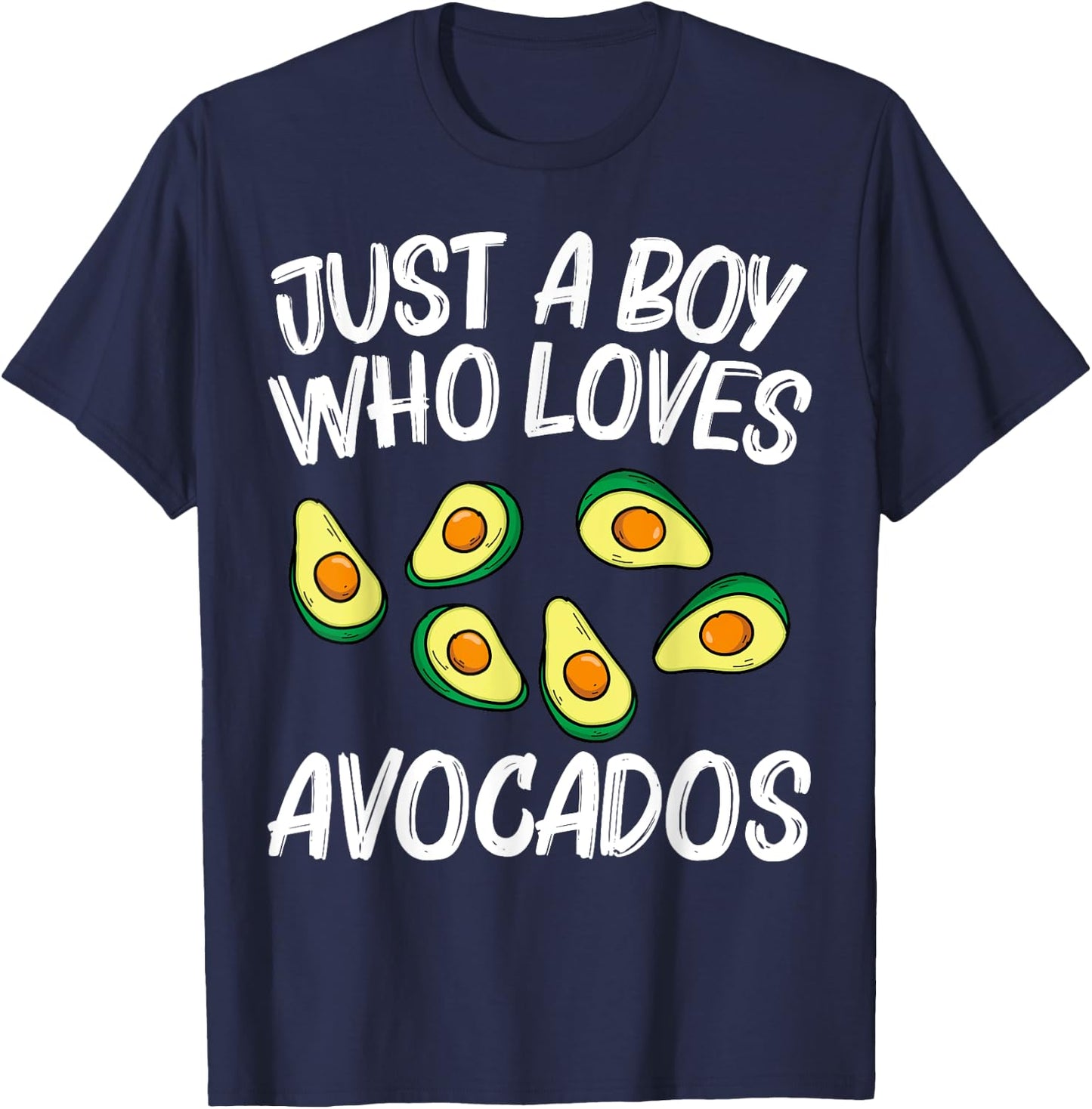 Funny Avocado For Boys Kids Pear Guac Avocados Mexican Fruit T-Shirt - T-Shirt | Navy