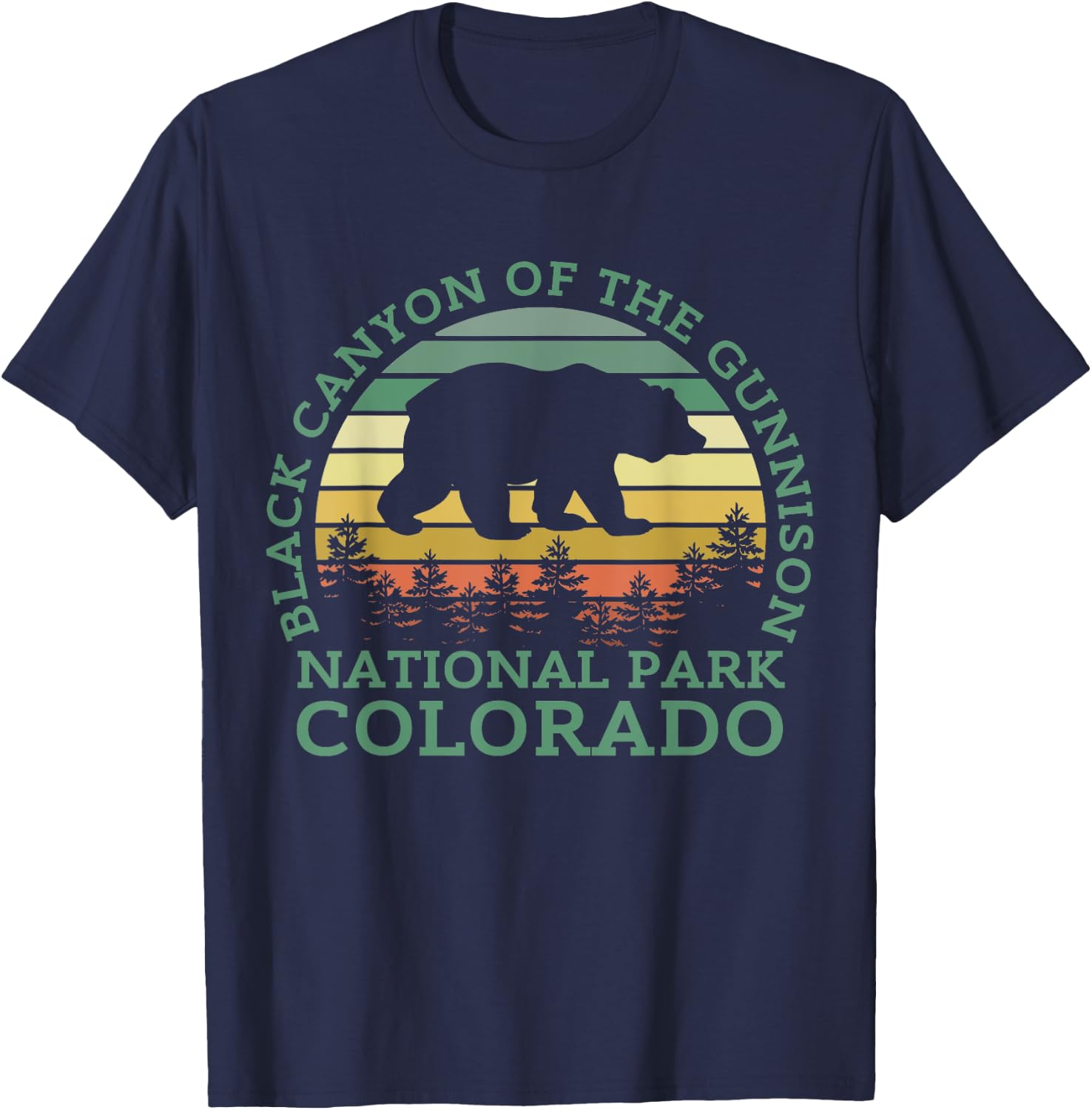 Black Canyon Of The Gunnison National Park T-Shirt - T-Shirt | Navy