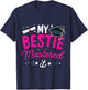 My Bestie mastered it | Graduation Best Friend Master Holder T-Shirt - T-Shirt | Navy