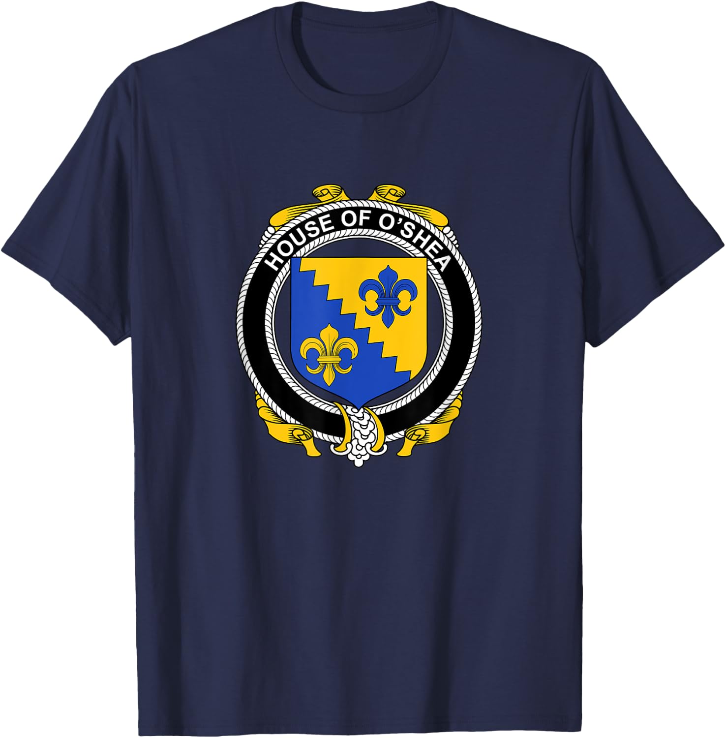 O'Shea Coat of Arms - Family Crest T-Shirt - T-Shirt | Navy