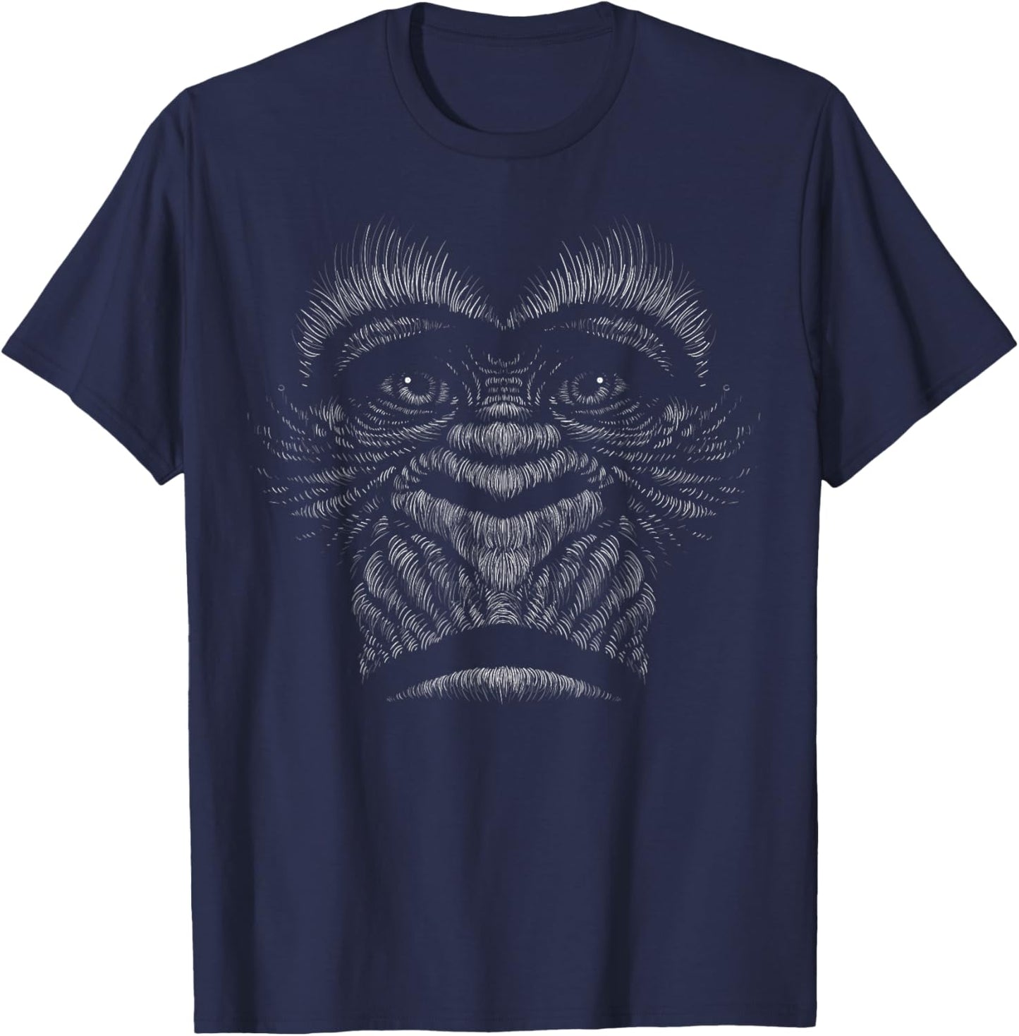 Artistic hand drawn gorilla face gifts for lovers Monkey T-Shirt - T-Shirt | Navy