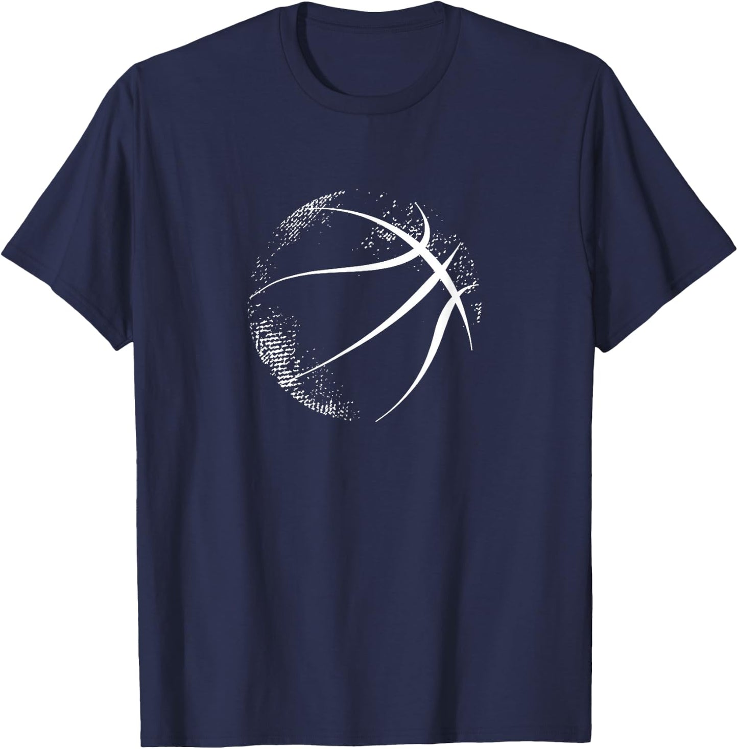Basketball Silhouette Basketball T-Shirt - T-Shirt | Navy