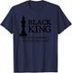 Black King Most Powerful Chess African American T-Shirt - T-Shirt | Navy