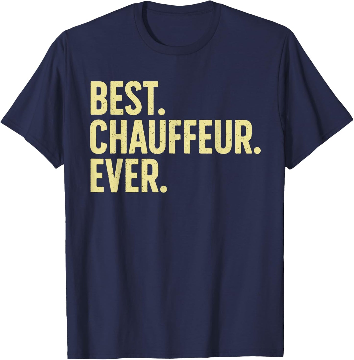 Best Chauffeur Art Women Dad Job Taxi Limo Driver T-Shirt - T-Shirt | Navy
