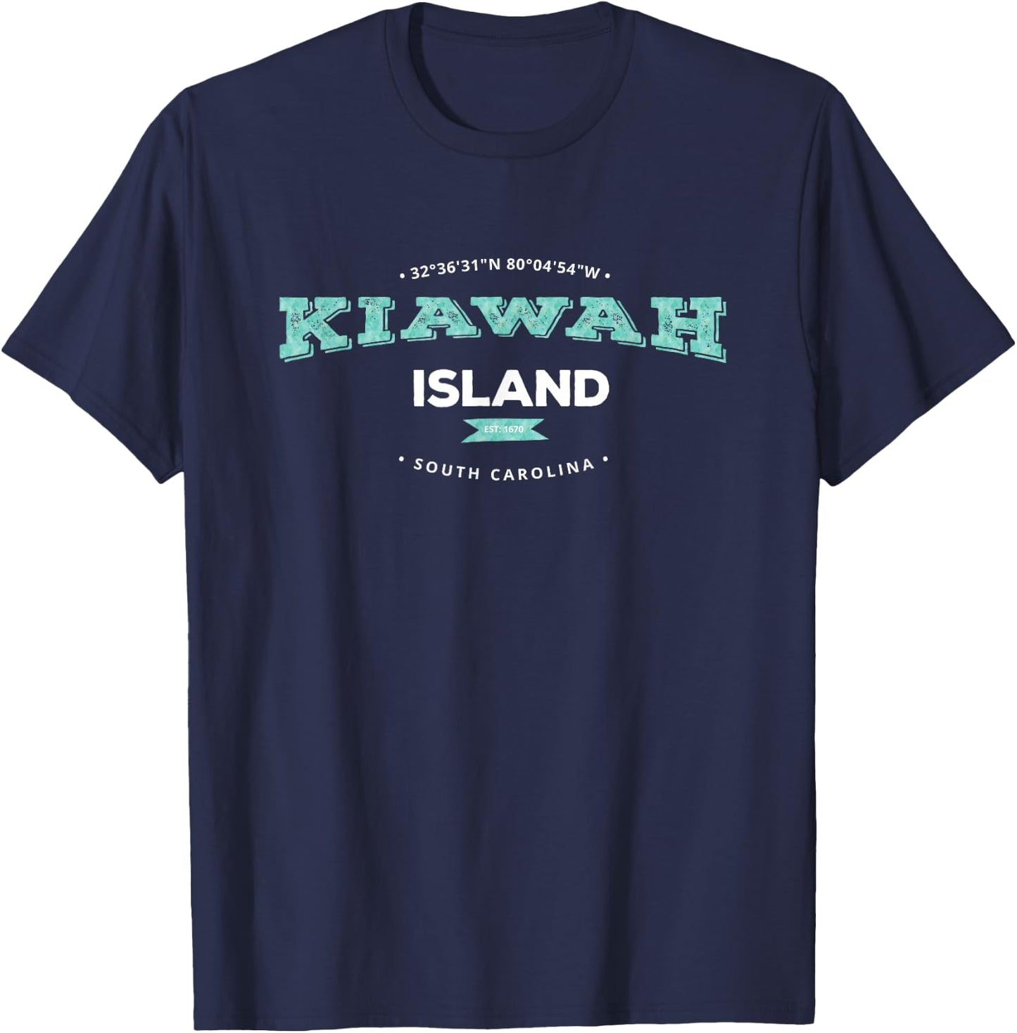 Kiawah Island, South Carolina T-Shirt - T-Shirt | Navy