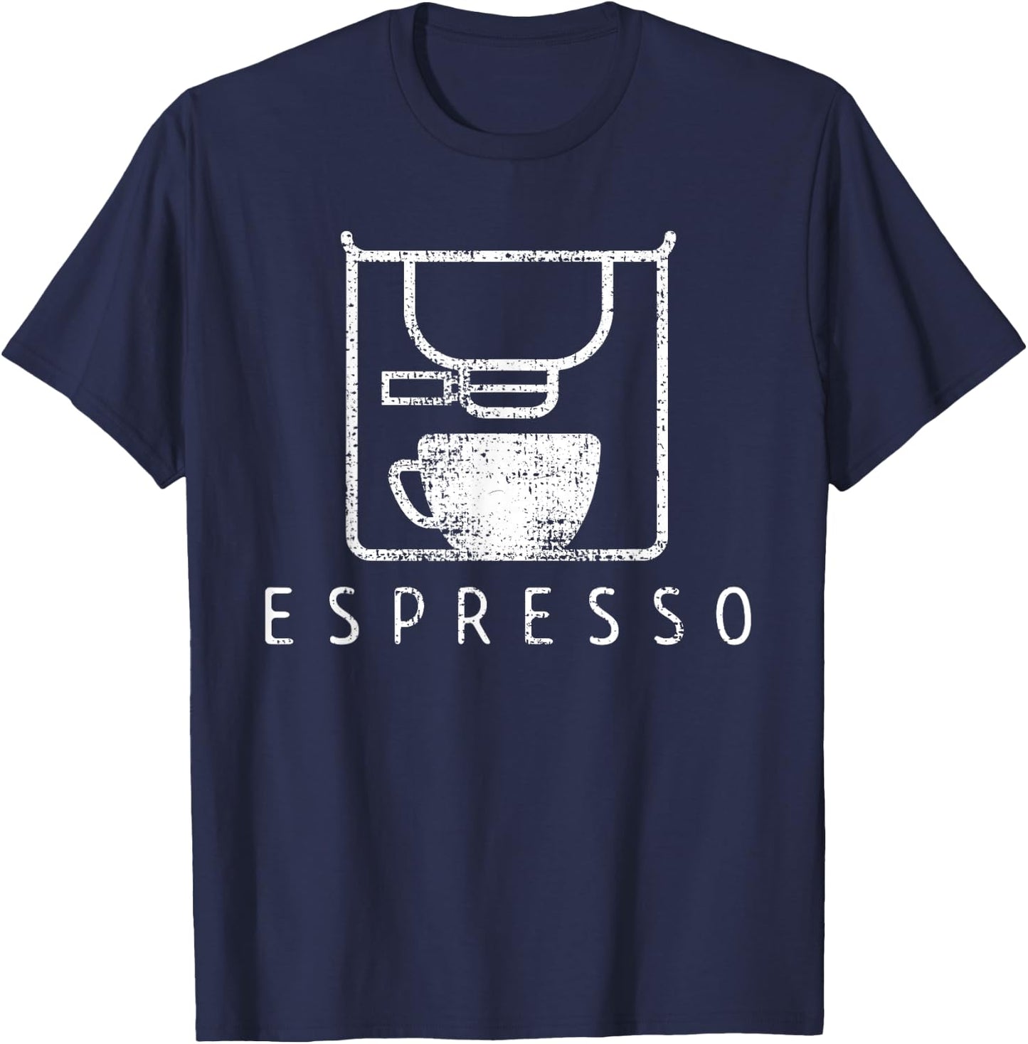 Espresso Barista Coffee Gift T-Shirt - T-Shirt | Navy