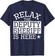 Deputy Sheriff Apparel - Top Funny Sheriffs Design T-Shirt - T-Shirt | Navy