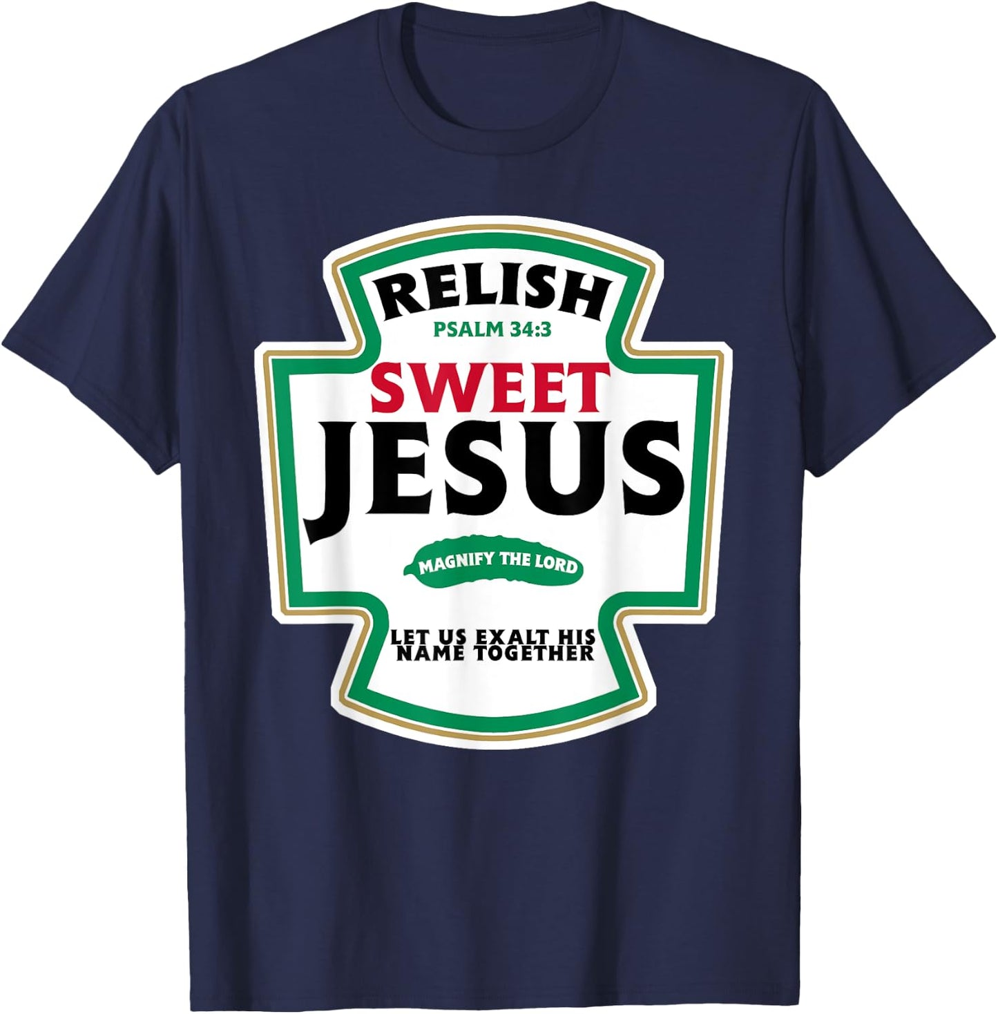 Relish Sweet Jesus T-Shirt - T-Shirt | Navy