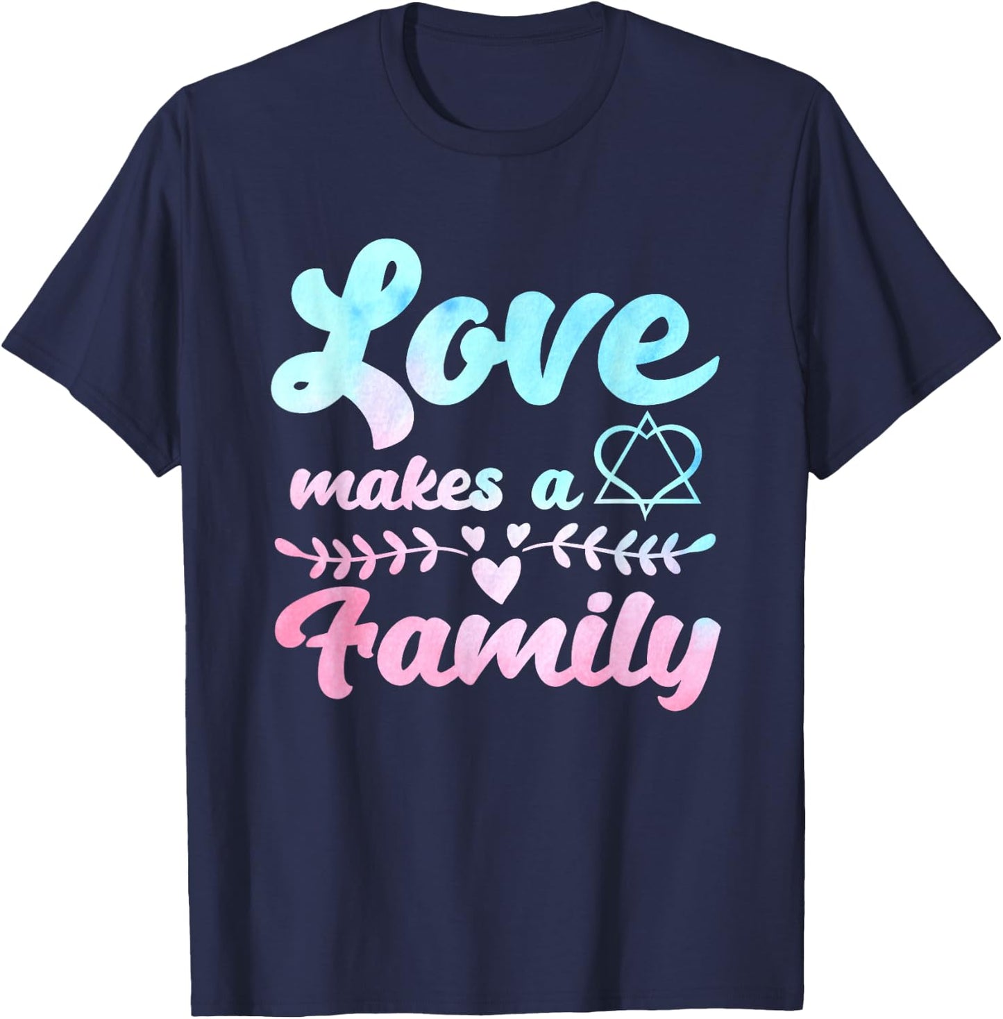 Adoption Announcement Day Love Family T-Shirt - T-Shirt | Navy