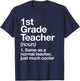 1st Grade Teacher Definition Funny Back To School First Day T-Shirt - T-Shirt | Navy