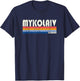 Retro Vintage 70s 80s Style Mykolaiv, Ukraine T-Shirt - T-Shirt | Navy