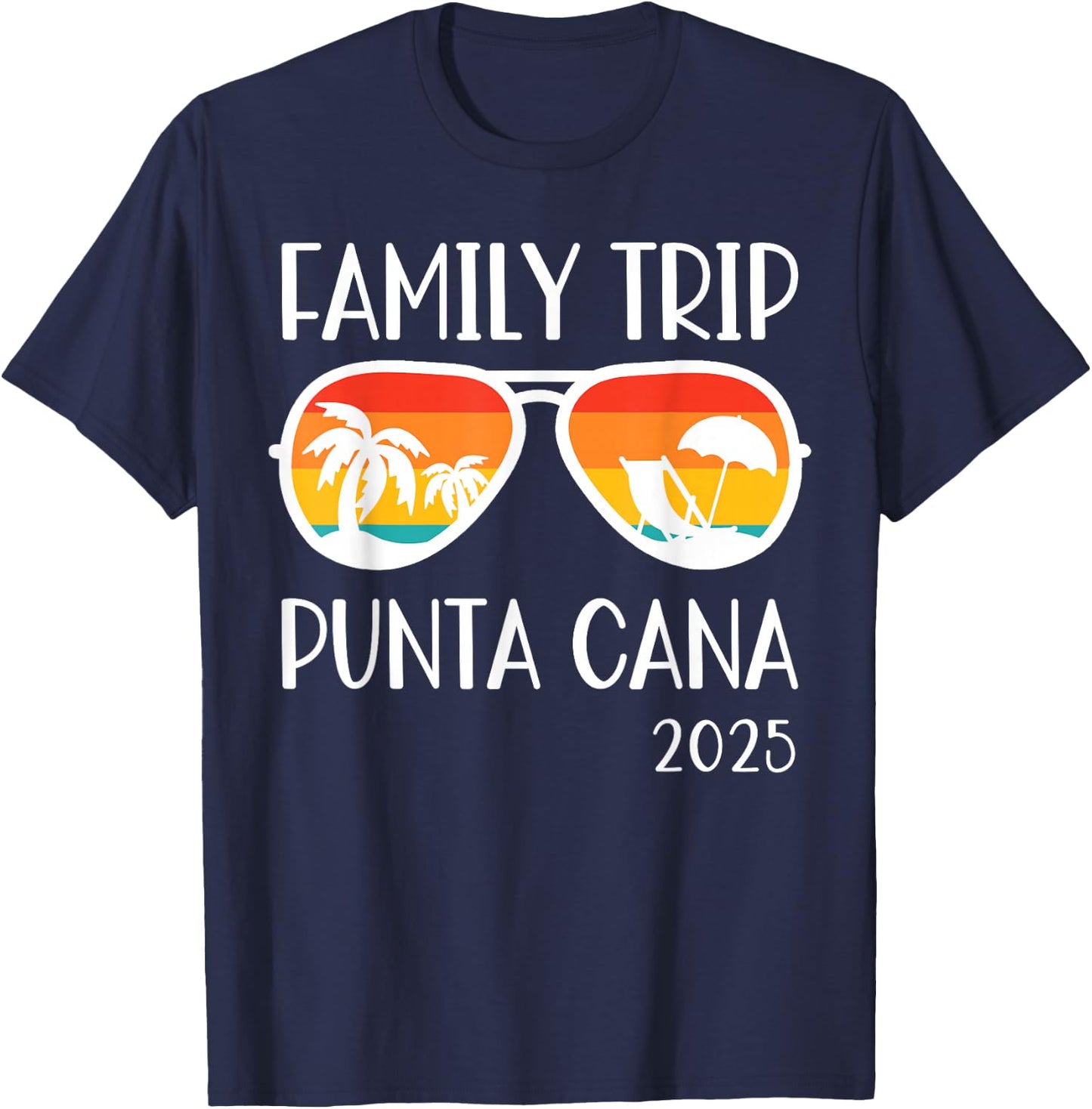 Punta Cana Family Trip 2025 Weekend Vacation Matching Group T-Shirt - T-Shirt | Navy