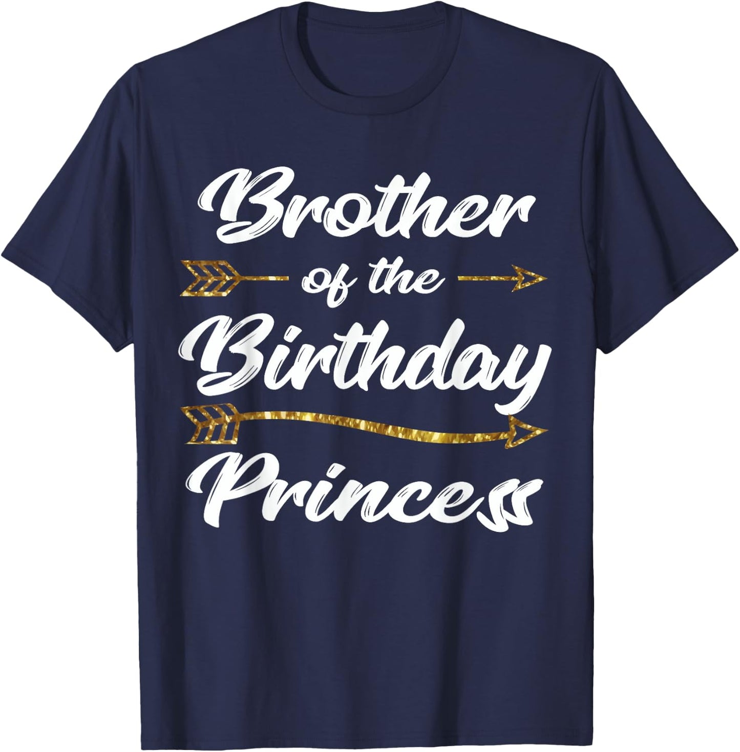 Big Brother Of The Birthday Princess party Matching Family T-Shirt - T-Shirt | Navy