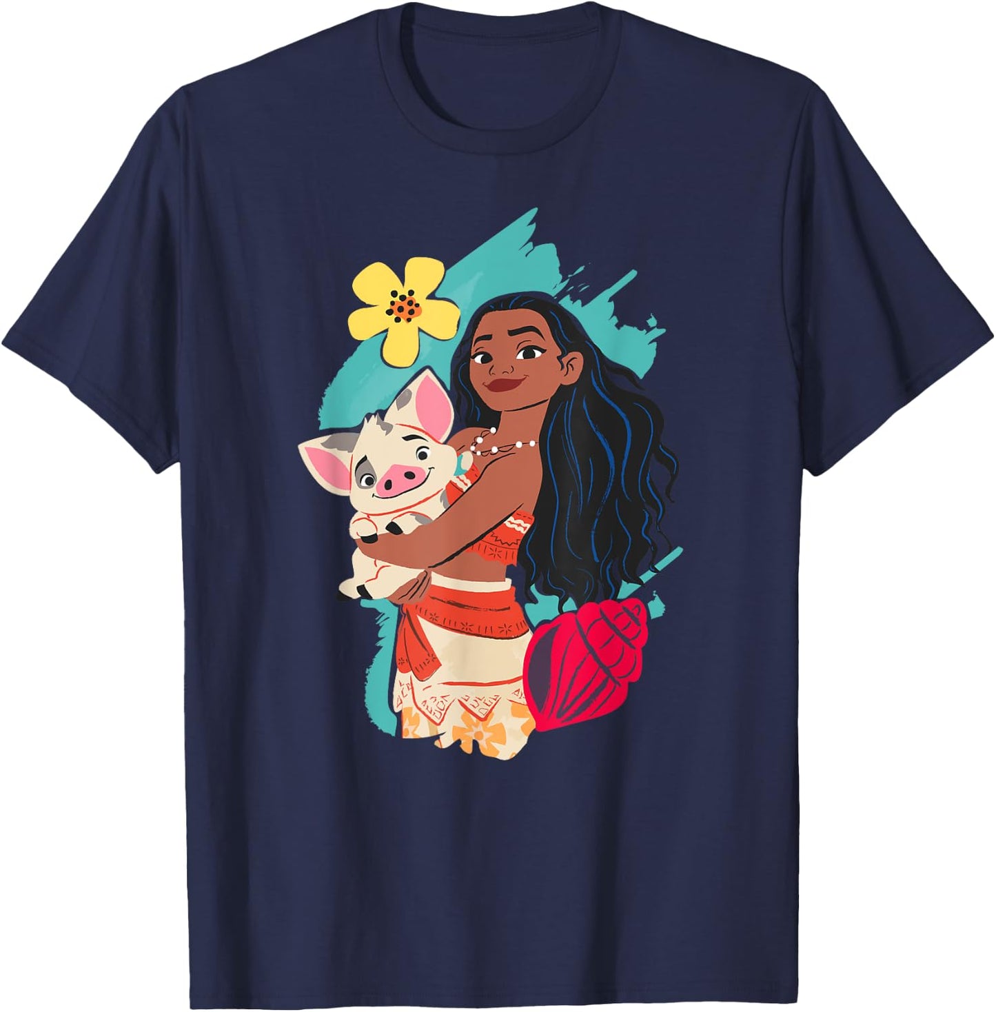 Disney Princess Moana and Pua T-Shirt - T-Shirt | Navy