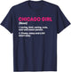Girl Out Of Chicago IL Illinois, Funny Home Roots T-Shirt - T-Shirt | Navy