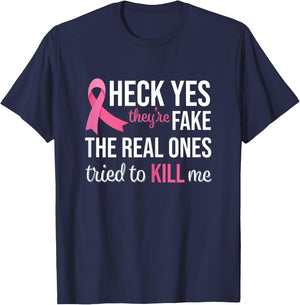 Breast Cancer Awareness Pink Ribbon Mom Women Survivor T-Shirt - T-Shirt | Navy