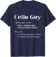 Cello Guy Definition - Cello Player Classical Music Teacher T-Shirt - T-Shirt | Navy