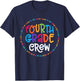 Fourth Grade Crew 4th Grade Back To School Teacher T-Shirt - T-Shirt | Navy