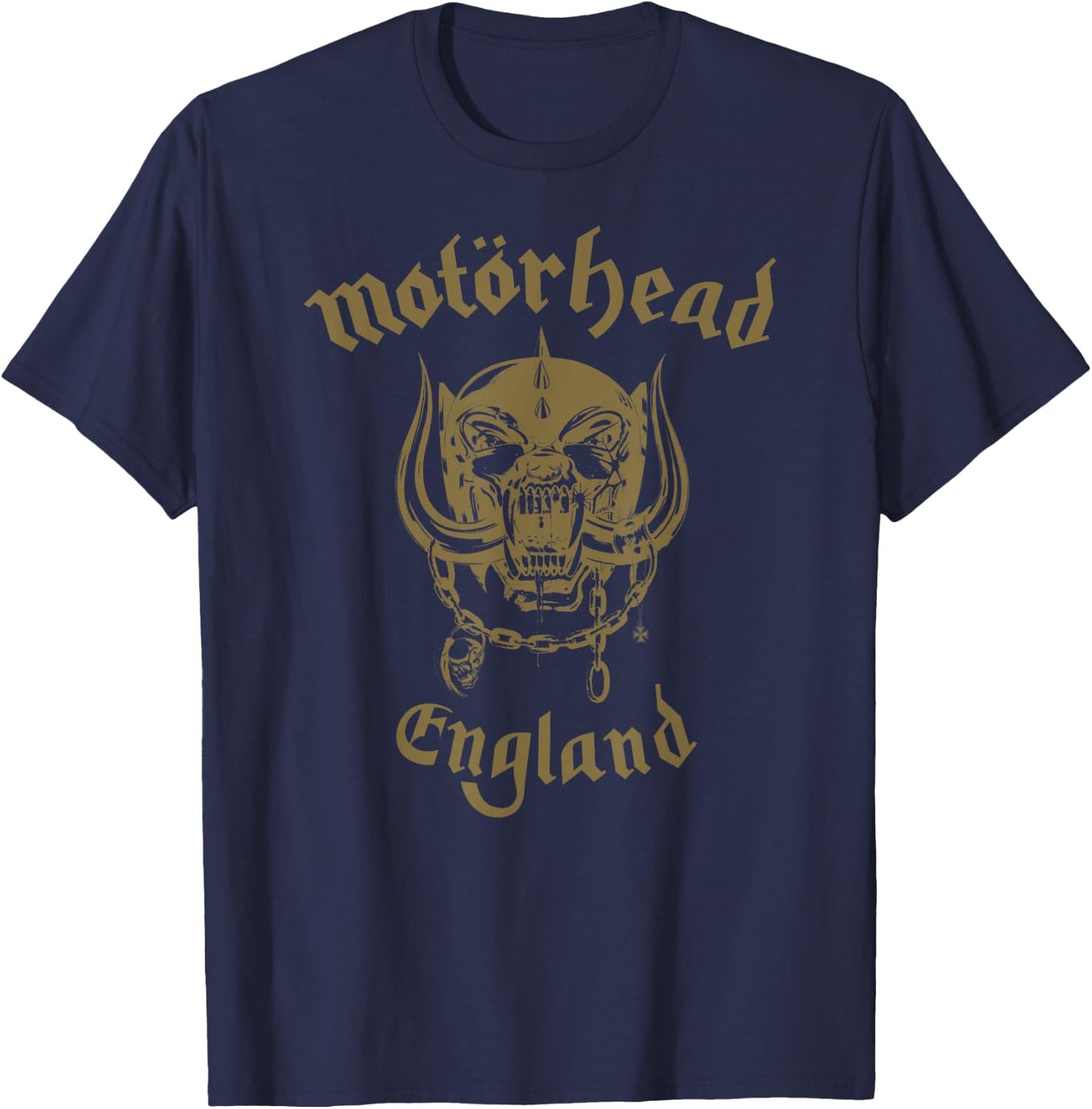 Motörhead – Short Sharp Pain Warpig England T-Shirt - T-Shirt | Navy