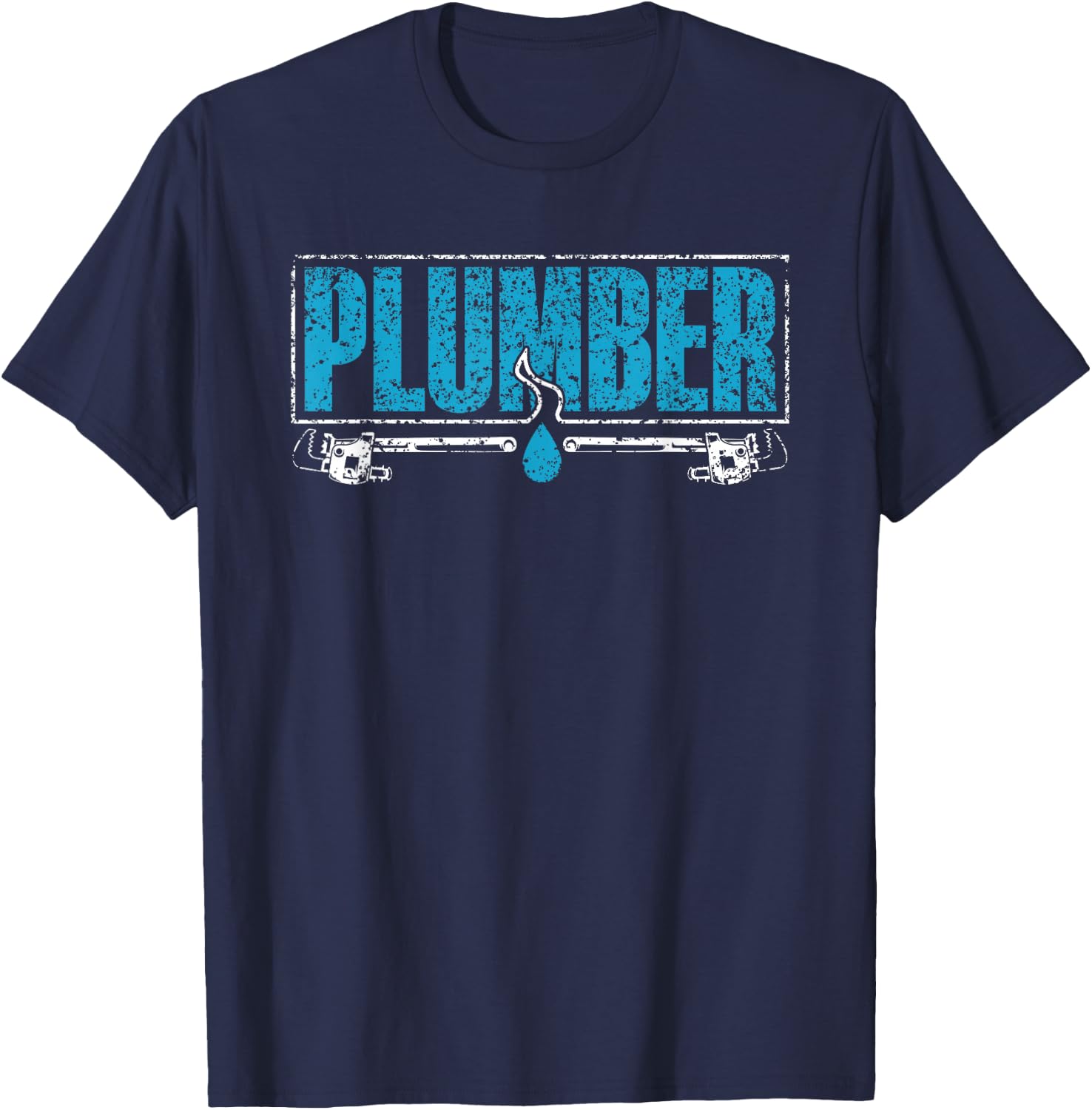 Plumber Plumbers Pipefitter Plumbing Pipe T-Shirt - T-Shirt | Navy