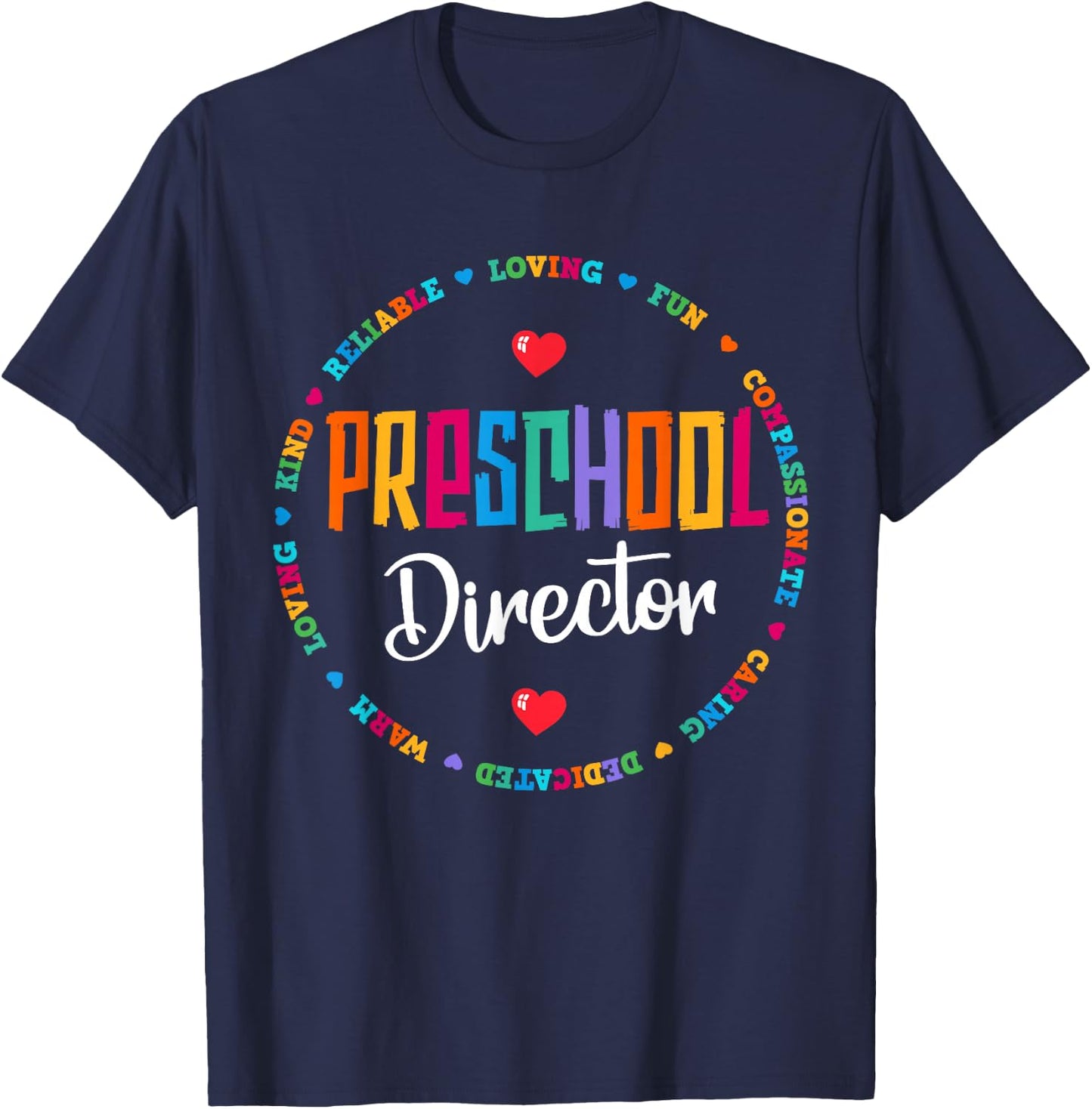 Preschool Director Back to School Daycare Appreciation Thank T-Shirt - T-Shirt | Navy