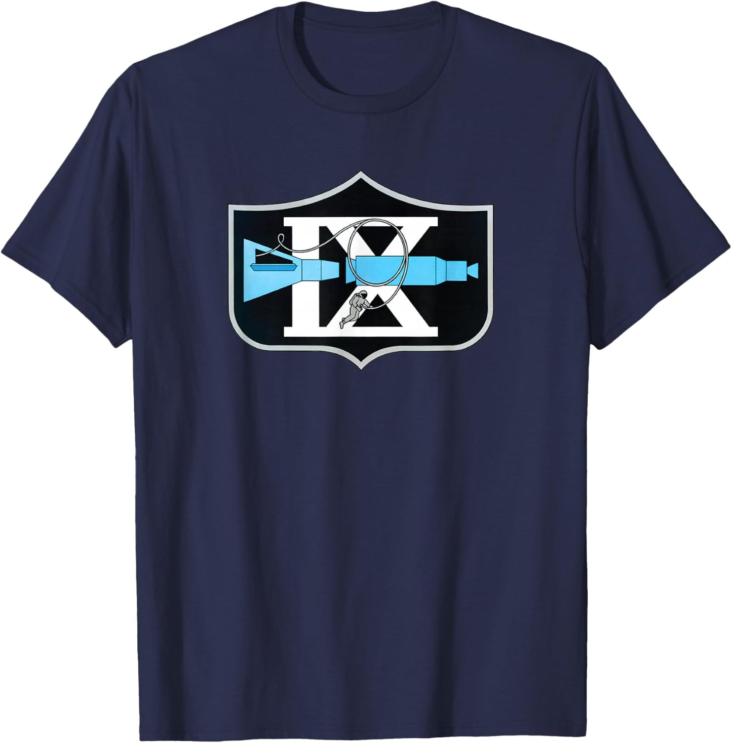 Gemini IX - Project Gemini Crew Missions Patch NASA T-Shirt - T-Shirt | Navy