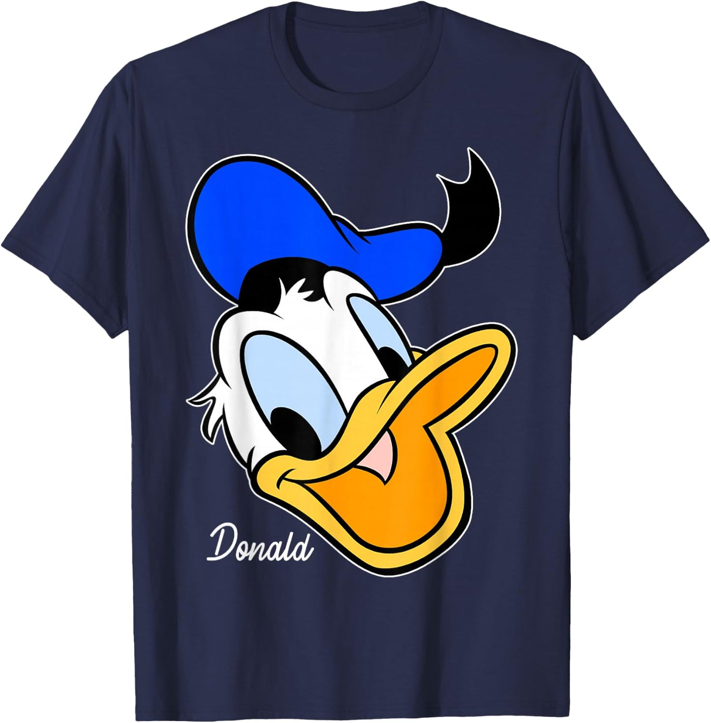 Disney Mickey And Friends Donald Duck Big Face T-Shirt - T-Shirt | Navy