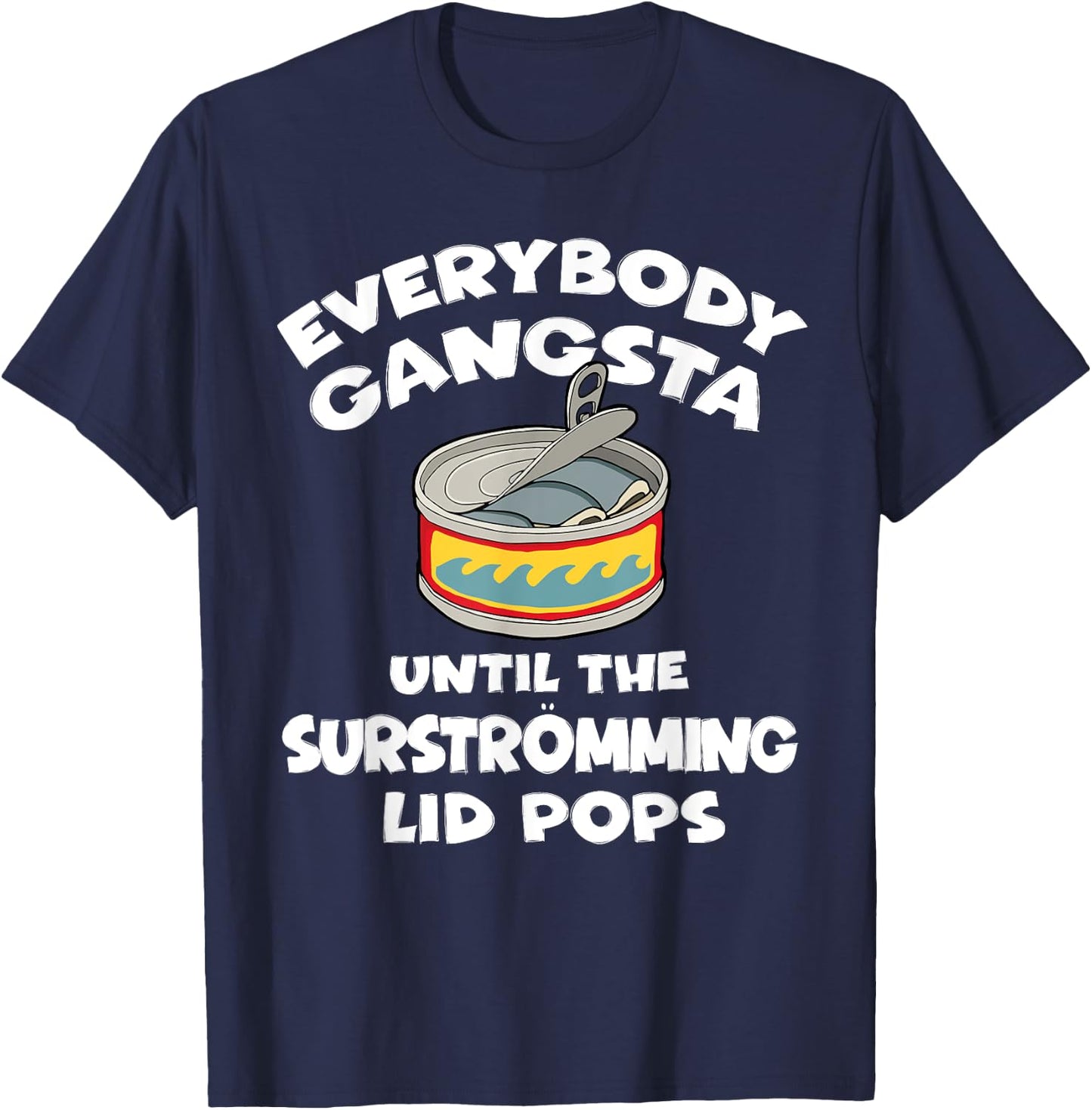 Funny Surstromming Fish Swedish Pride T-Shirt - T-Shirt | Navy