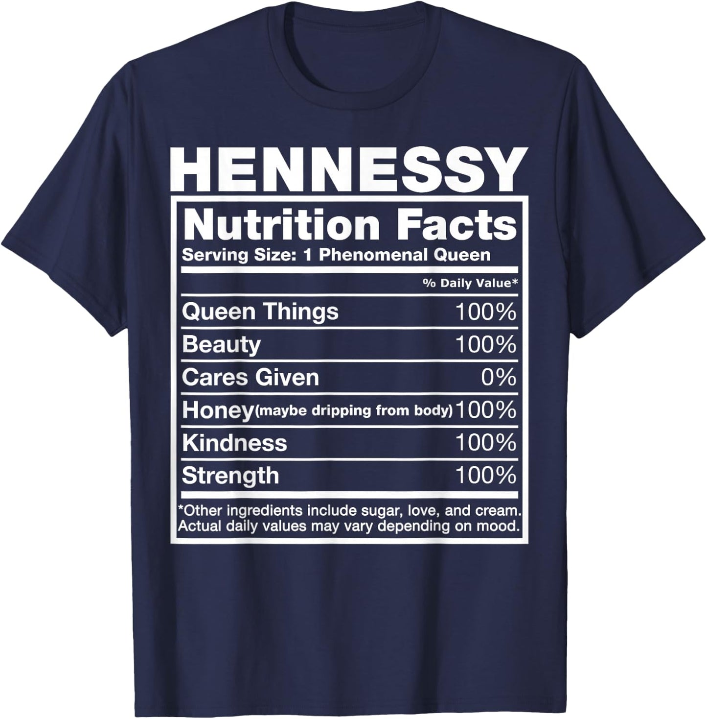 Hennessy Hennessy Name Birthday Shirt Gift T-Shirt - T-Shirt | Navy