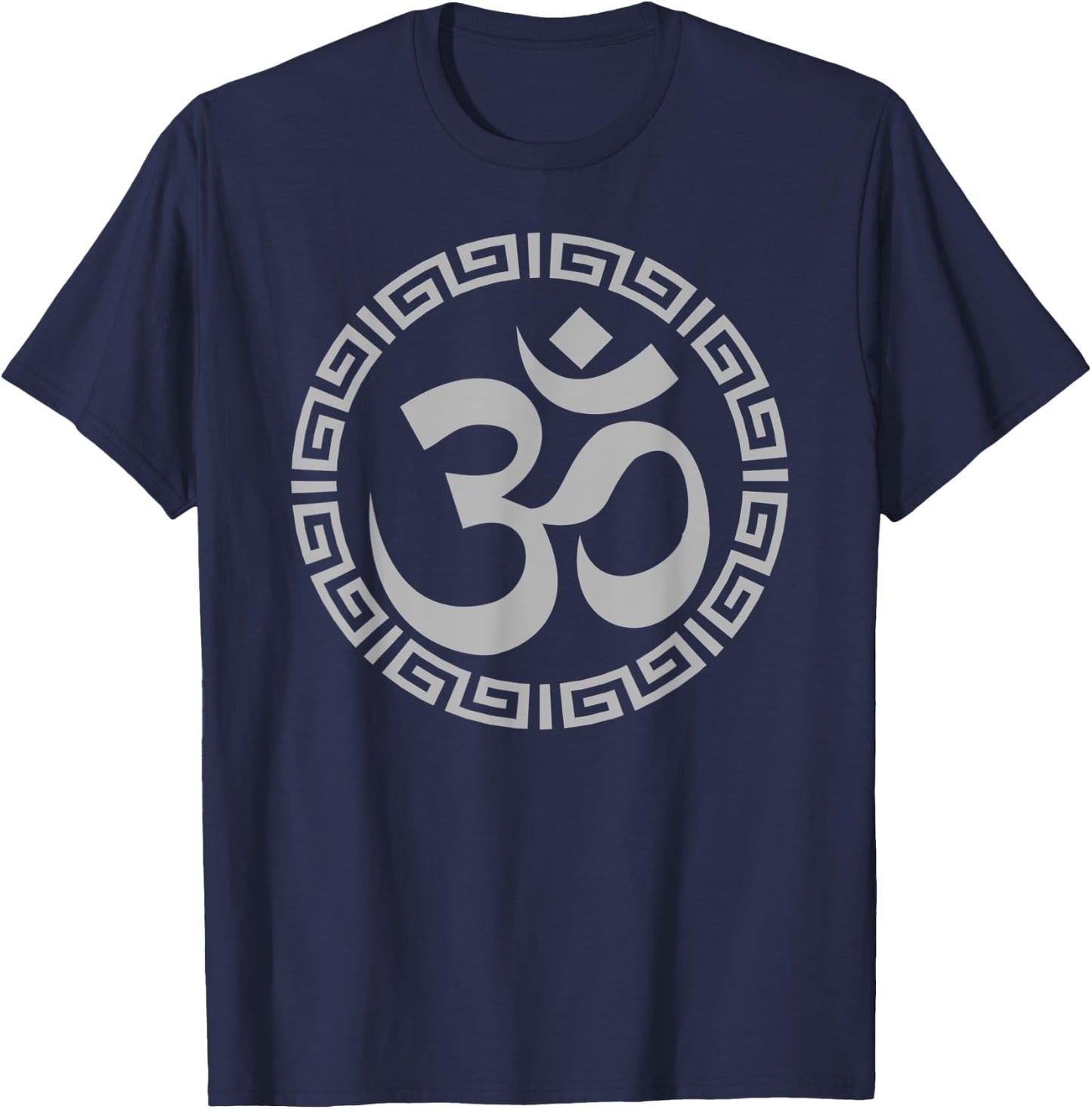 Om Ohm Yoga Symbol Meditation Yoga T-Shirt - T-Shirt | Navy