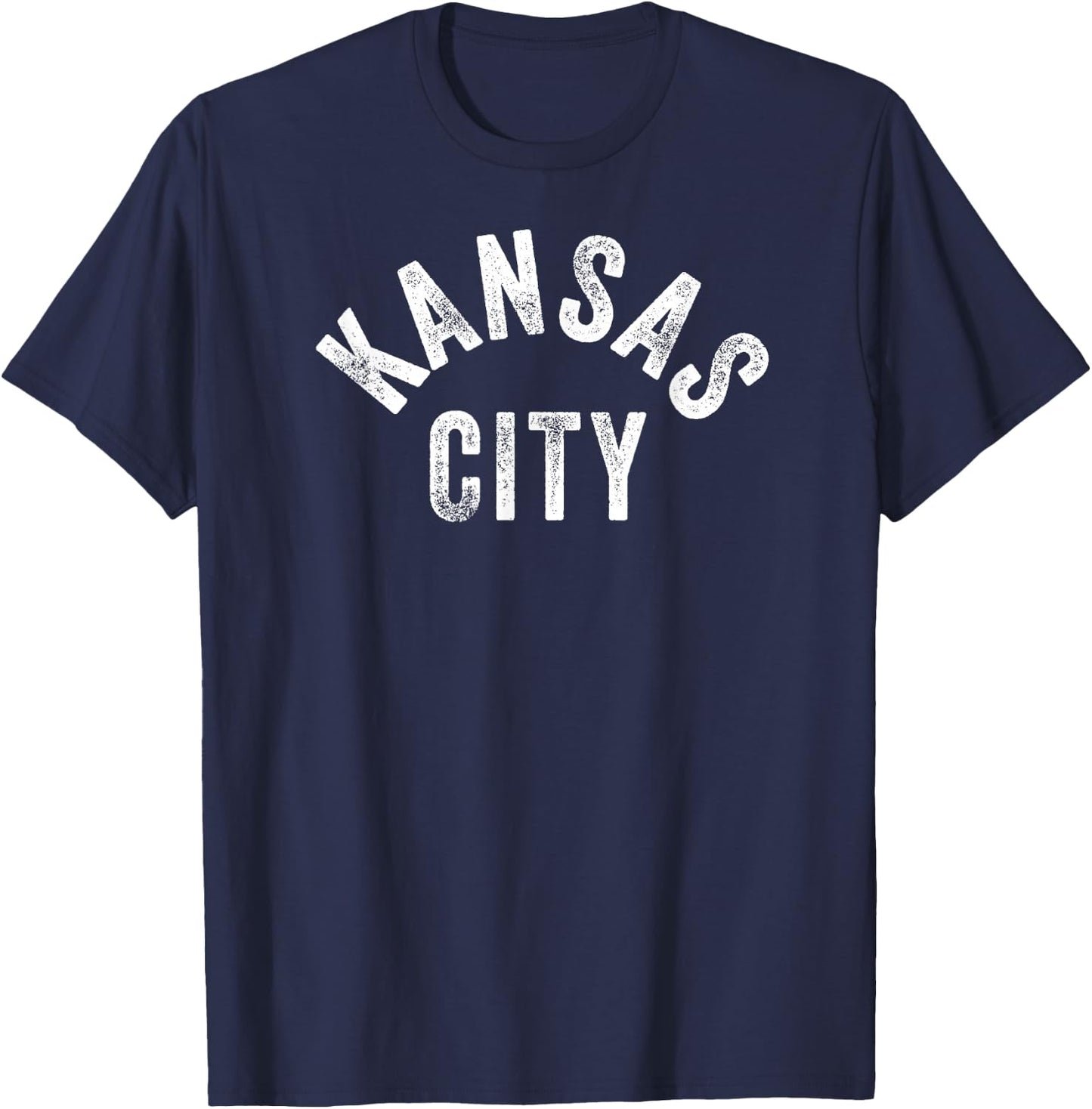 Kc Black & White Kc Original Kansas City Retro Vintage Kc Small T-Shirt - T-Shirt | Navy
