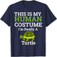 This is My Human Costume I'm Really a Turtle Halloween T-Shirt - T-Shirt | Navy