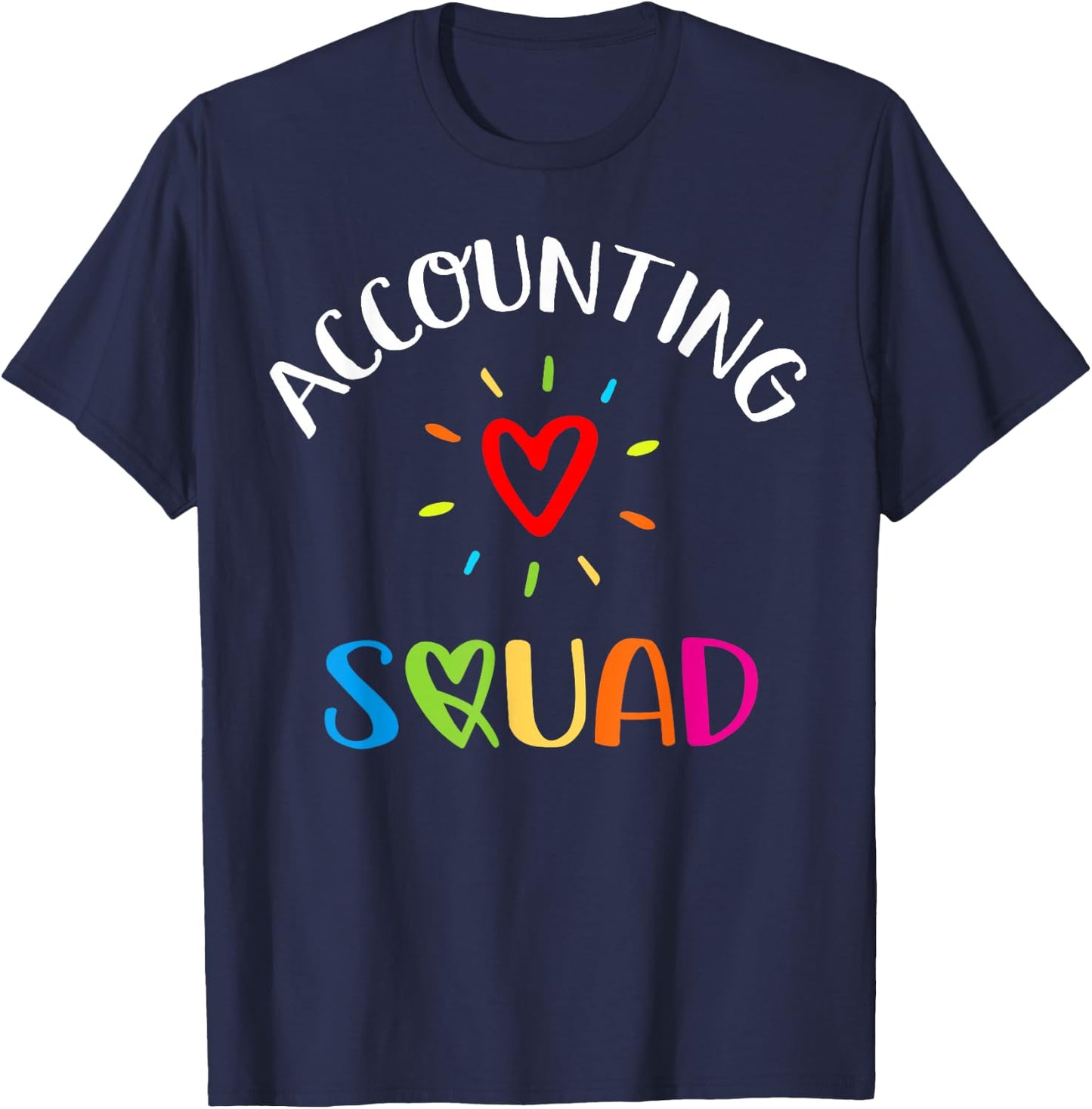 Accounting Squad Cute Proud Accountant Crew Matching T-Shirt - T-Shirt | Navy