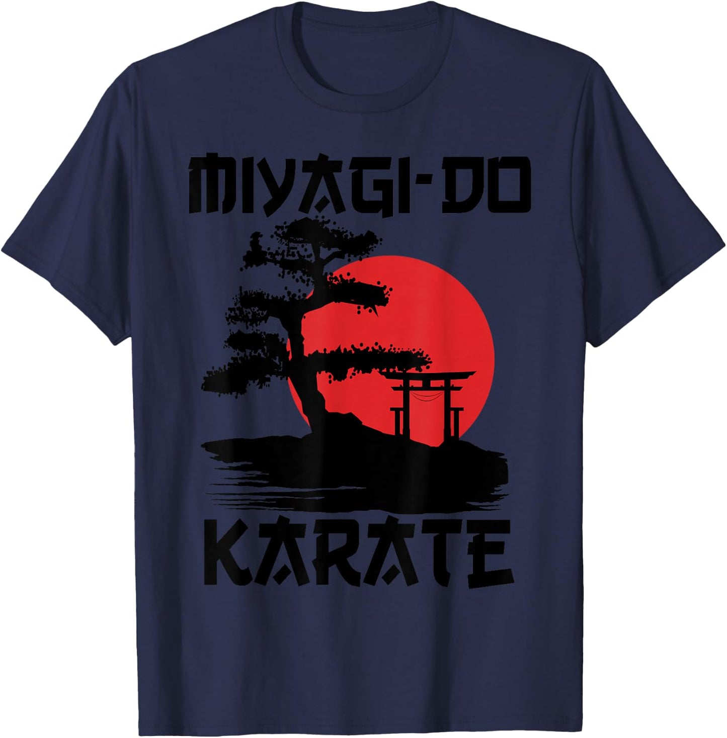 Retro Vintage Miyagi Road Karate Life Bonsai Martial Arts T-Shirt - T-Shirt | Navy