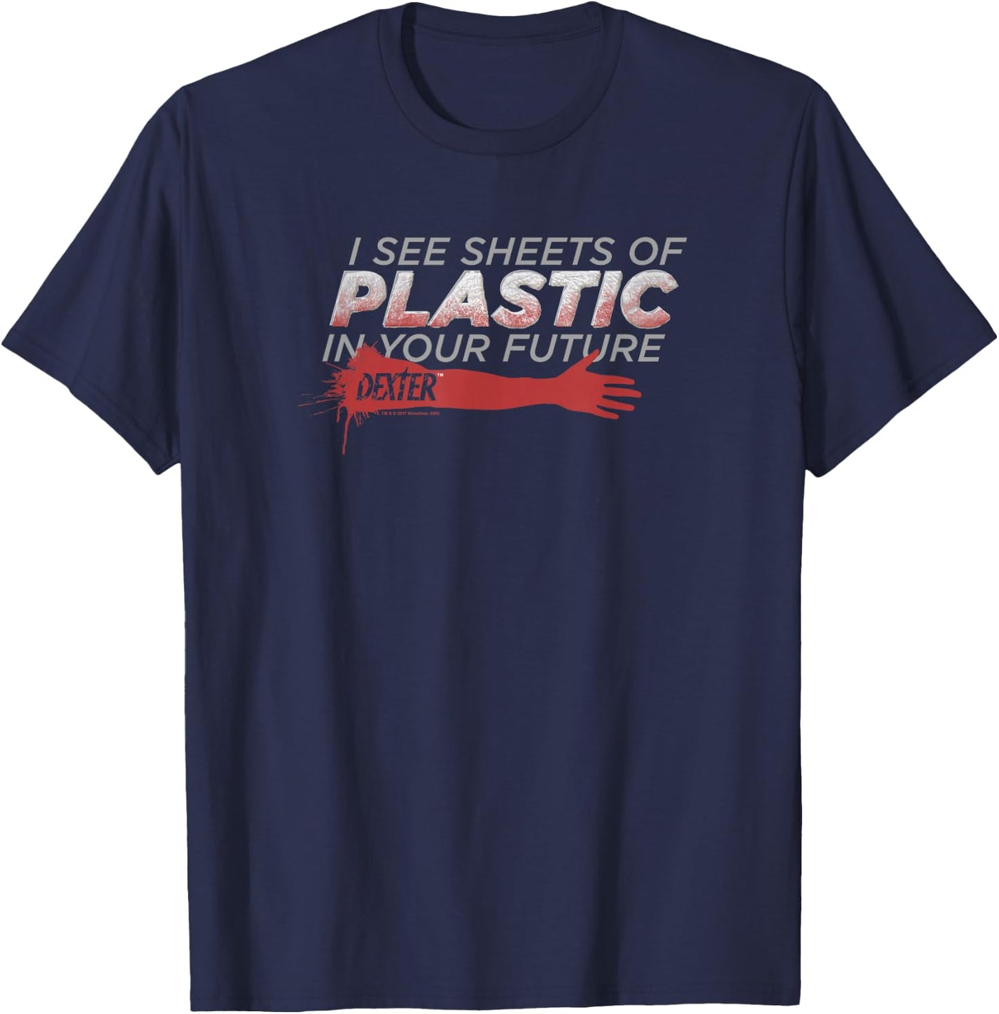 Dexter Plastic Prediction T-Shirt - T-Shirt | Navy